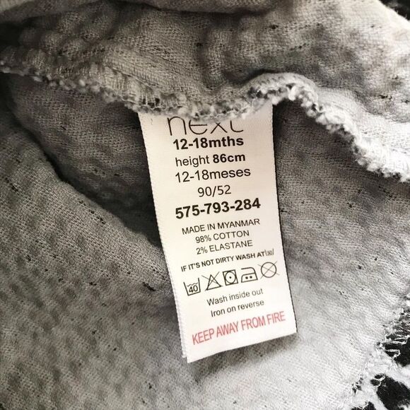 NEXT leopard print corduroy dress jumper EUC 12-18 months - Picture 5 of 6